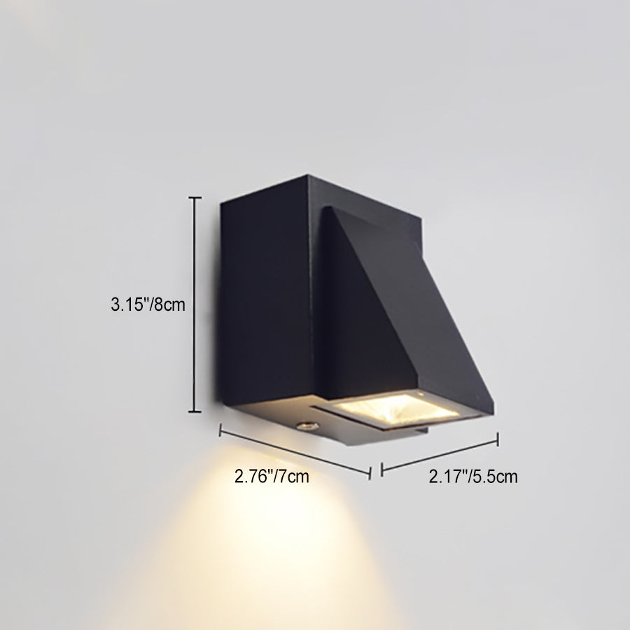 Up Down Geometric Square Outdoor Light