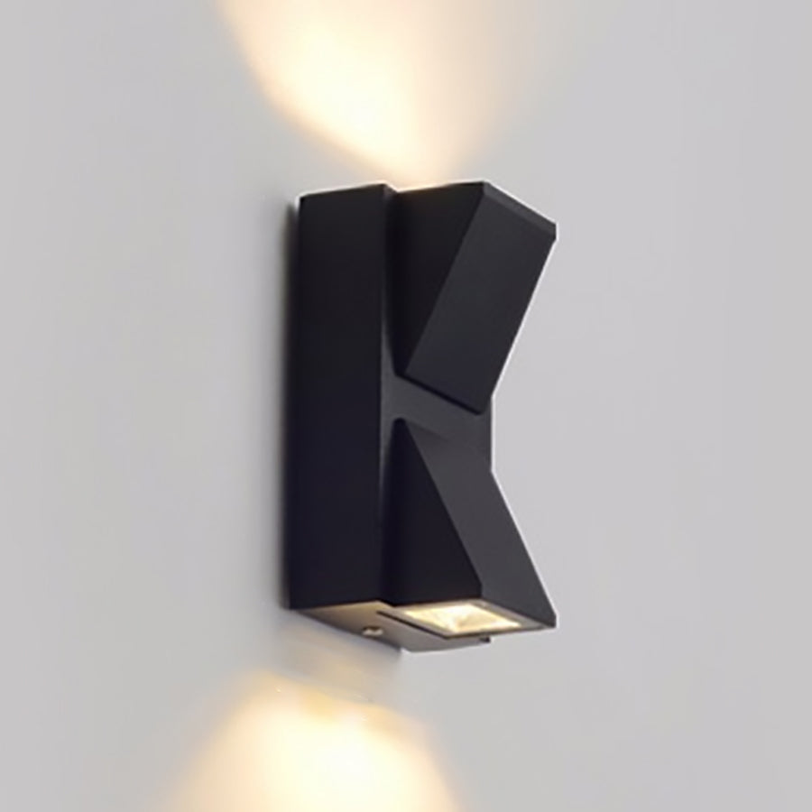 Up Down Geometric Square Outdoor Light