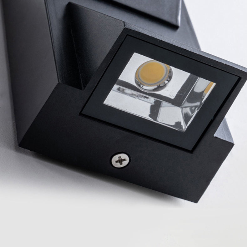 Up Down Geometric Square Outdoor Light