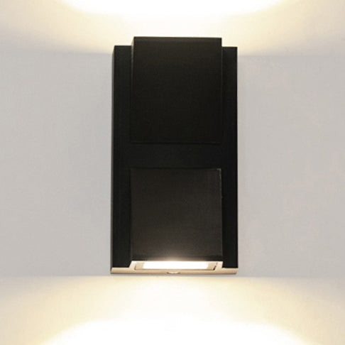Up Down Geometric Square Outdoor Light