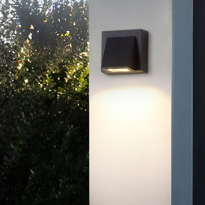 Up Down Geometric Square Outdoor Light