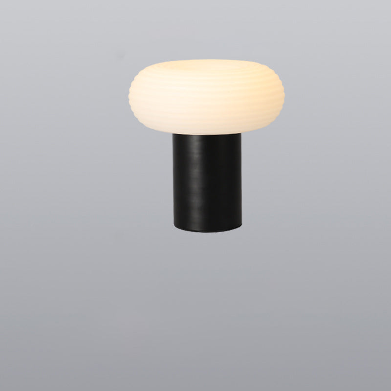 Rechargeable Cylinder Oval PE Table Lamp
