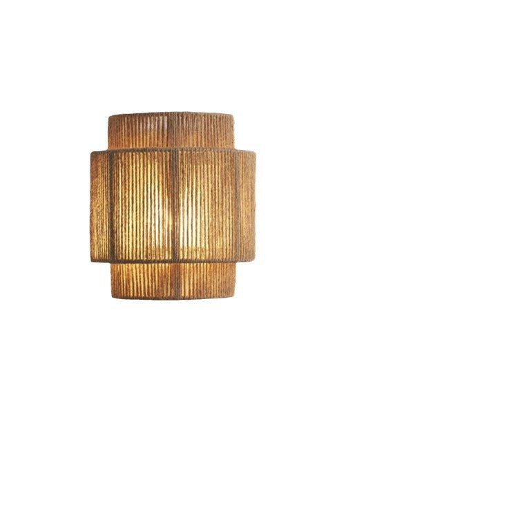 Iron Hemp Rope Half Wall Lamp