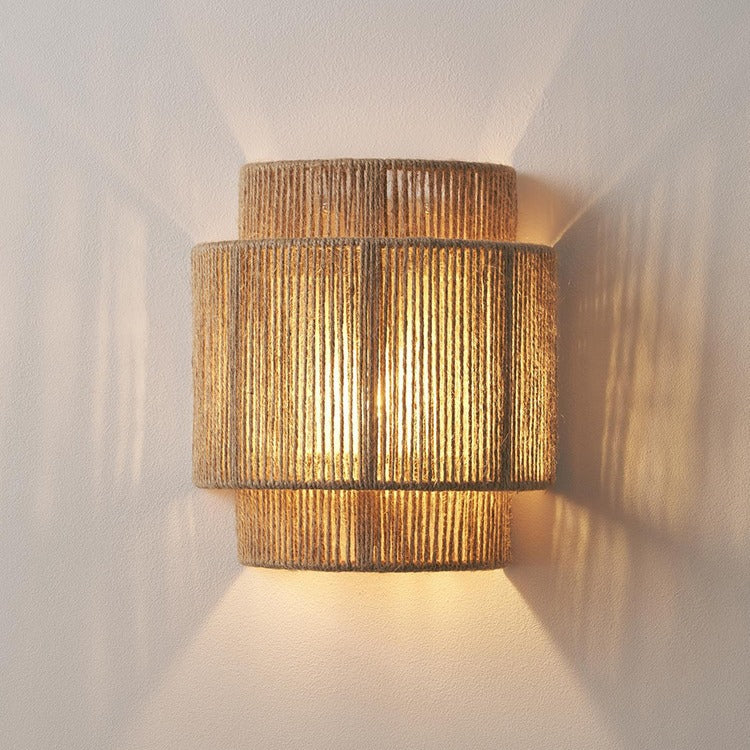 Iron Hemp Rope Half Wall Lamp
