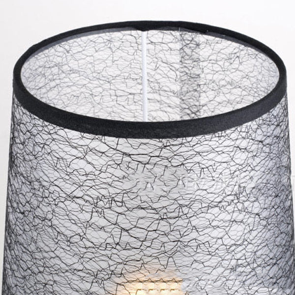 Trapezoidal Crack Fabric Iron Table Lamp