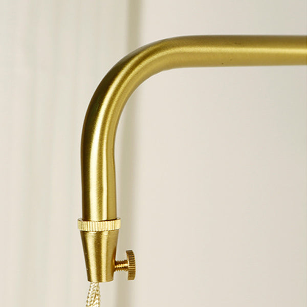 Rose Glass Brass Living Wall Lamp