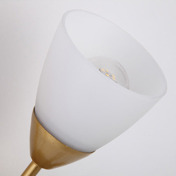Rose Flower Glass Iron Wall Lamp