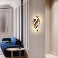 Spiral Iron Silicone Bedroom Wall Lamp