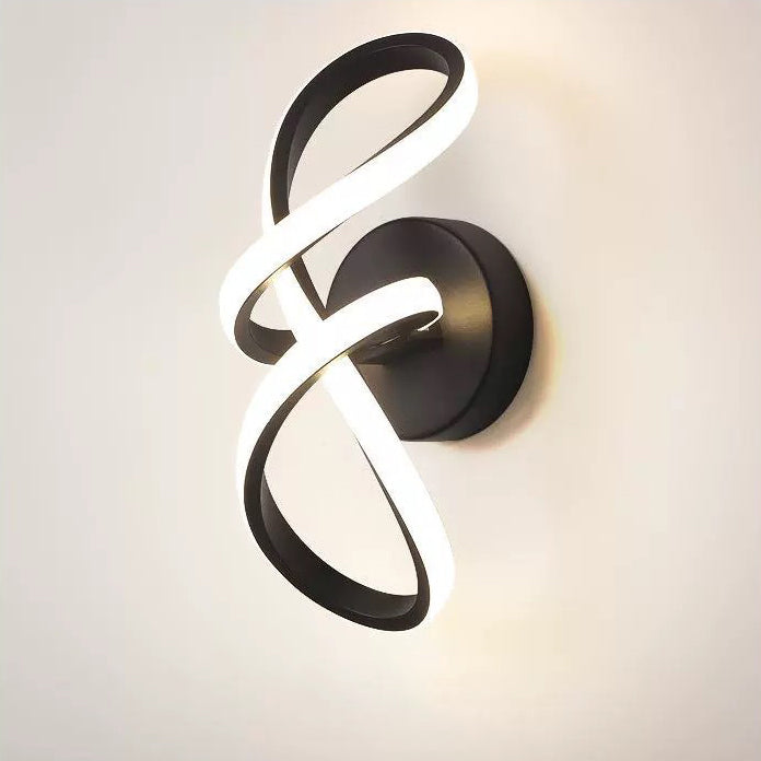 Aluminum Silicone Bow Shape Wall Lamp