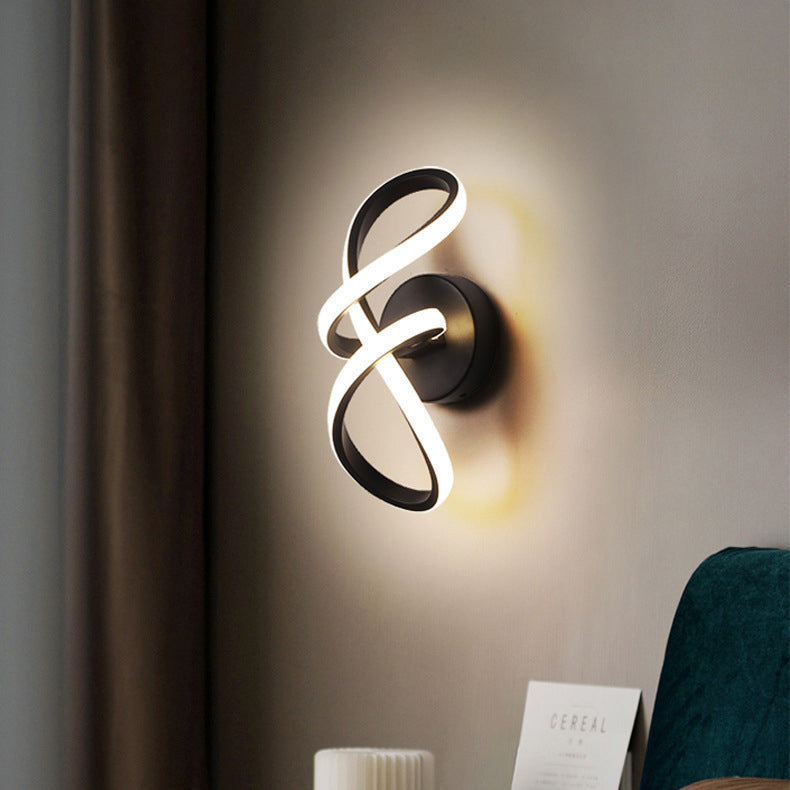 Aluminum Silicone Bow Shape Wall Lamp