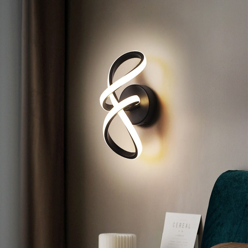 Aluminum Silicone Bow Shape Wall Lamp