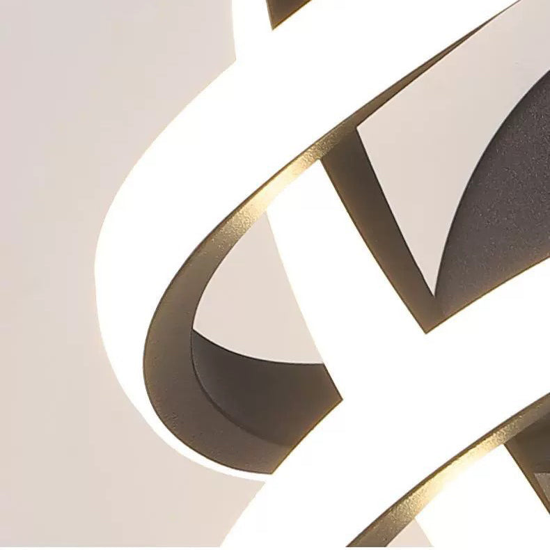 Aluminum Silicone Bow Shape Wall Lamp