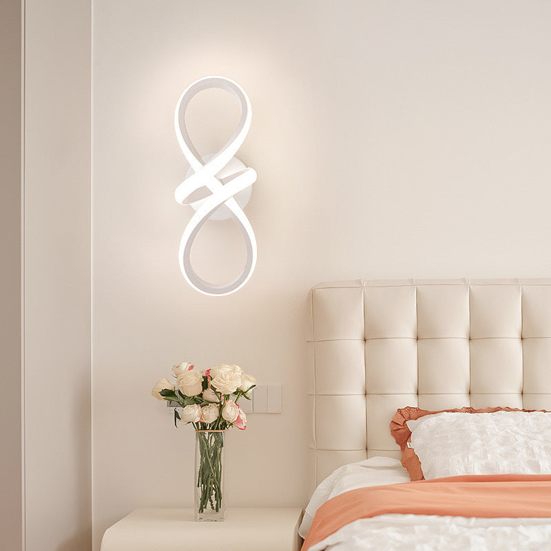 Aluminum Silicone Bow Shape Wall Lamp