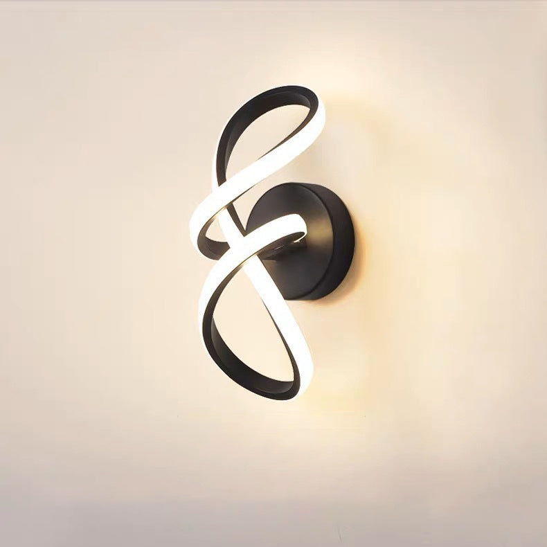 Aluminum Silicone Bow Shape Wall Lamp