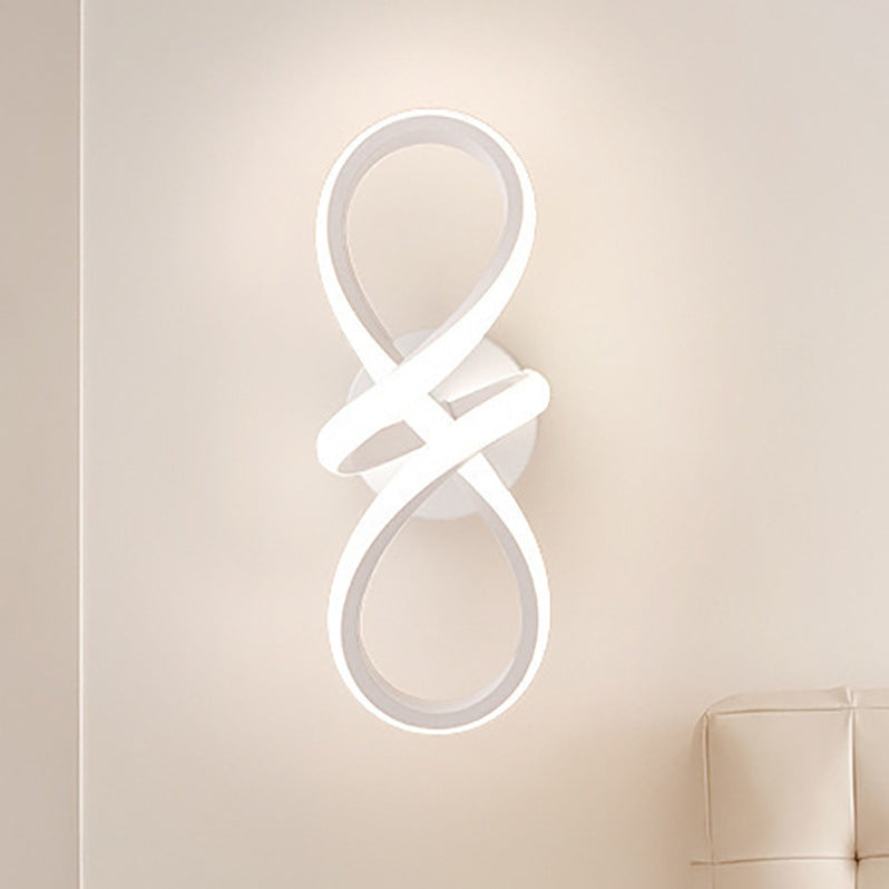 Aluminum Silicone Bow Shape Wall Lamp