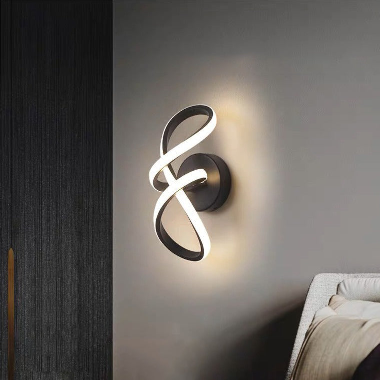 Aluminum Silicone Bow Shape Wall Lamp