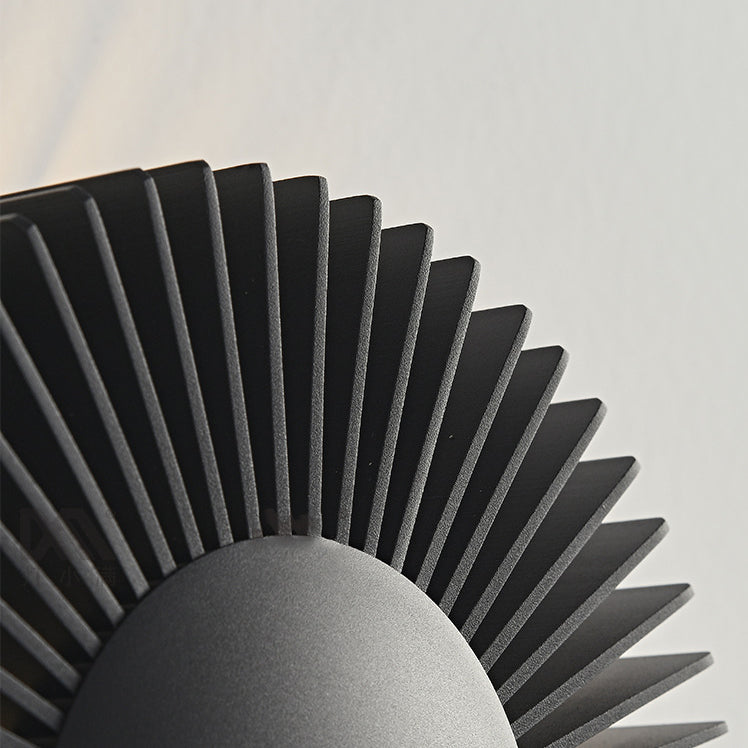 Aluminum Round Sunflower Living Wall Lamp
