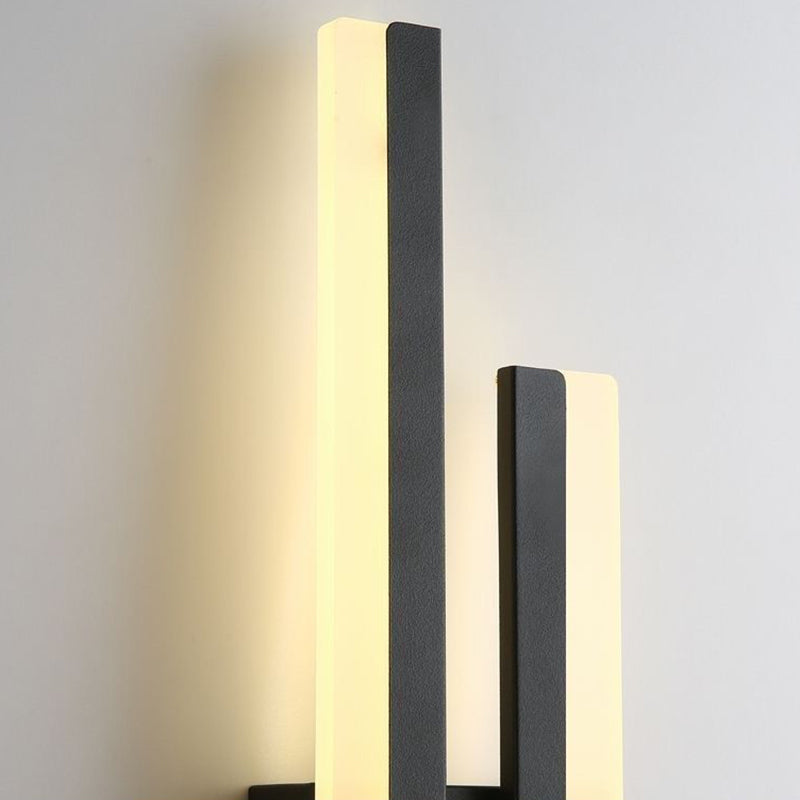 Iron Aluminum Acrylic Asymmetrical Wall Lamp