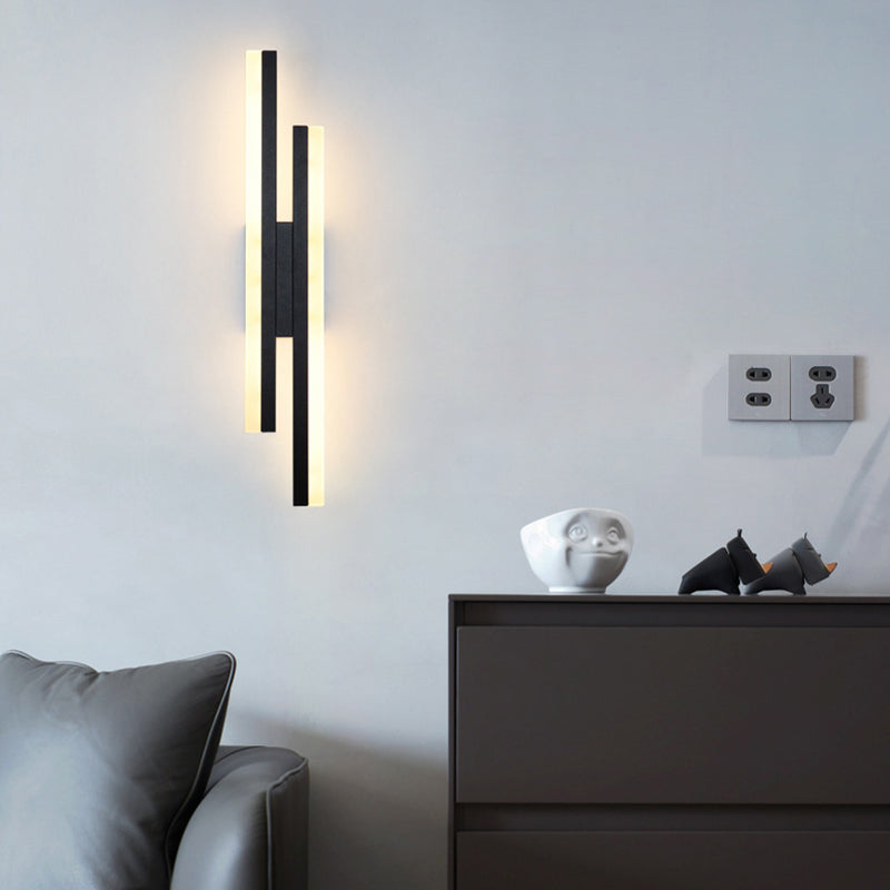 Iron Aluminum Acrylic Asymmetrical Wall Lamp