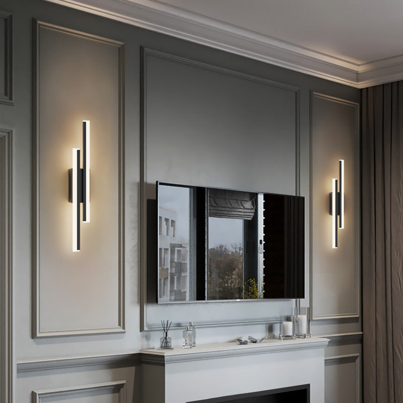 Iron Aluminum Acrylic Asymmetrical Wall Lamp