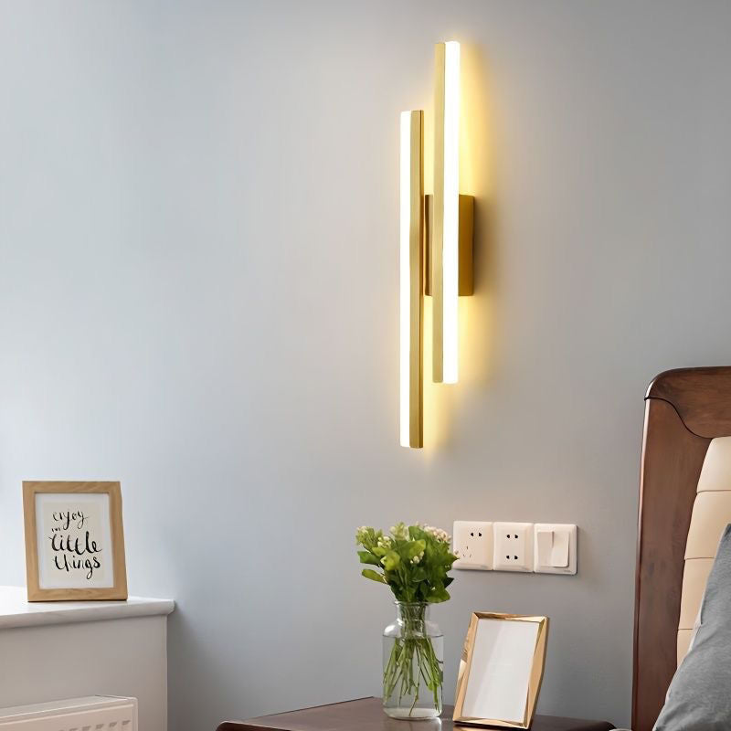 Iron Aluminum Acrylic Asymmetrical Wall Lamp