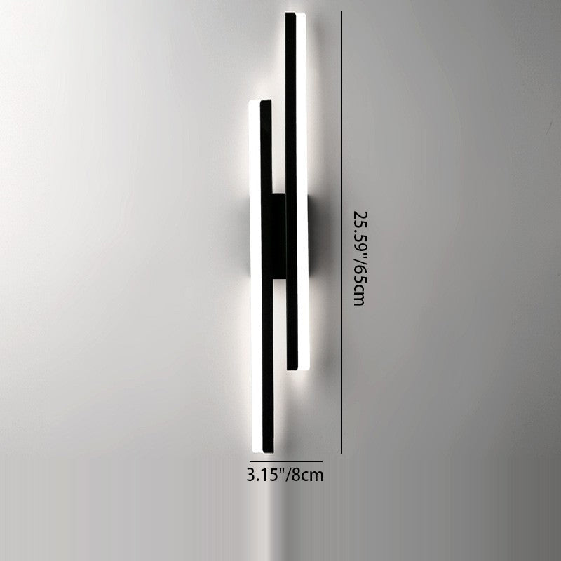 Iron Aluminum Acrylic Asymmetrical Wall Lamp