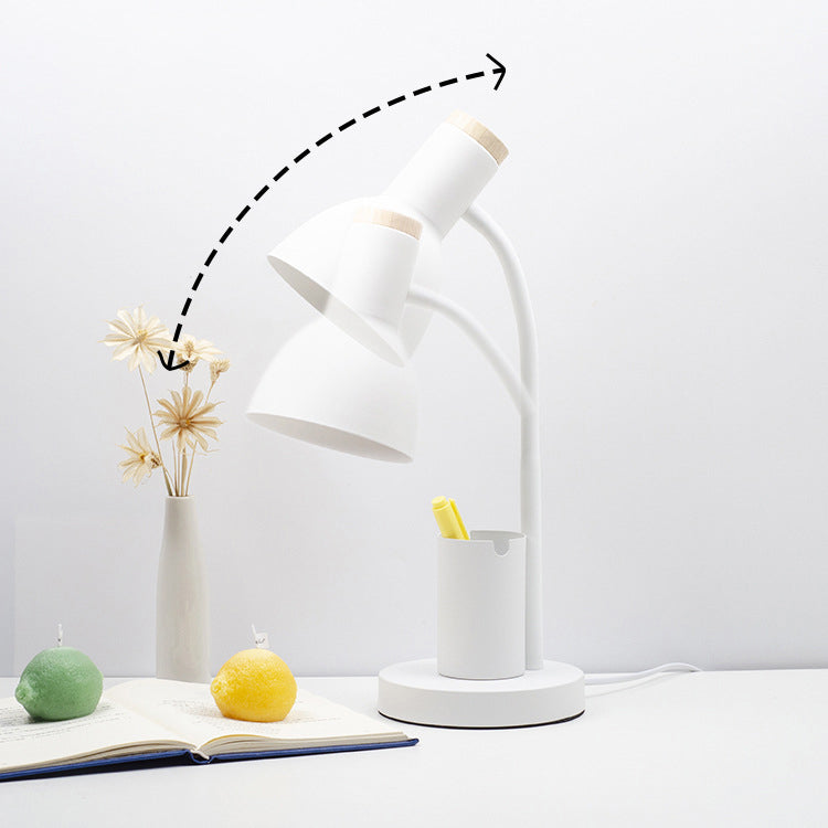 Iron Wood Angle Pen Table Lamp
