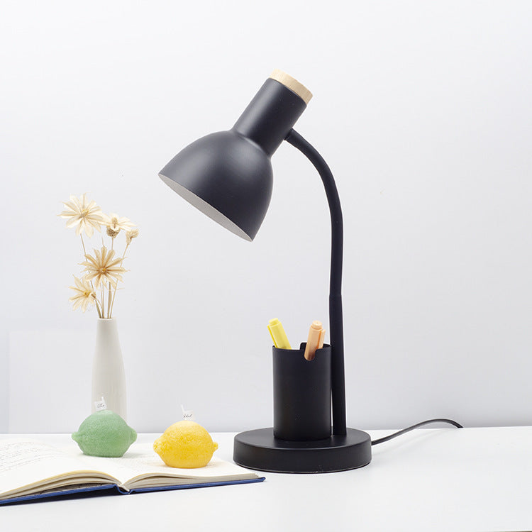 Iron Wood Angle Pen Table Lamp