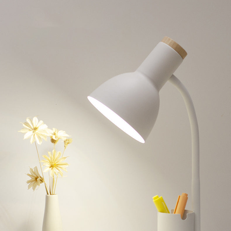 Iron Wood Angle Pen Table Lamp
