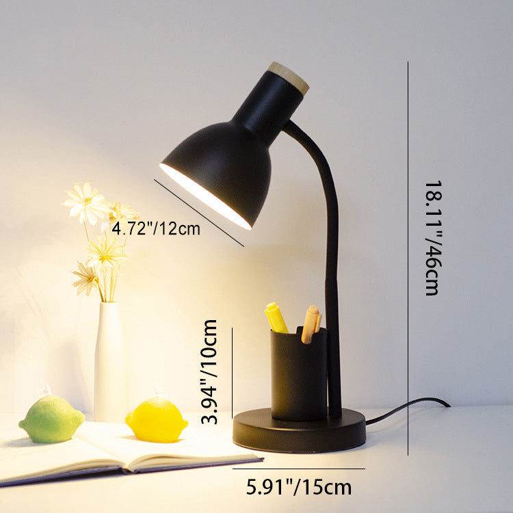 Iron Wood Angle Pen Table Lamp