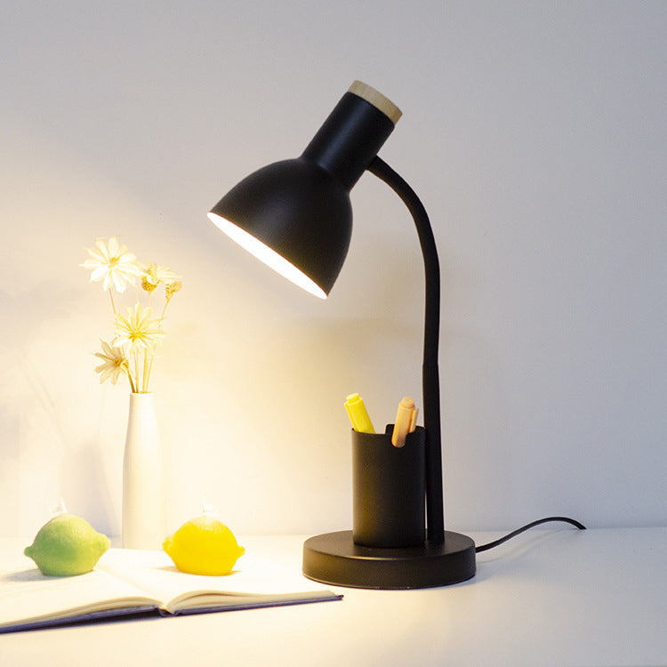 Iron Wood Angle Pen Table Lamp