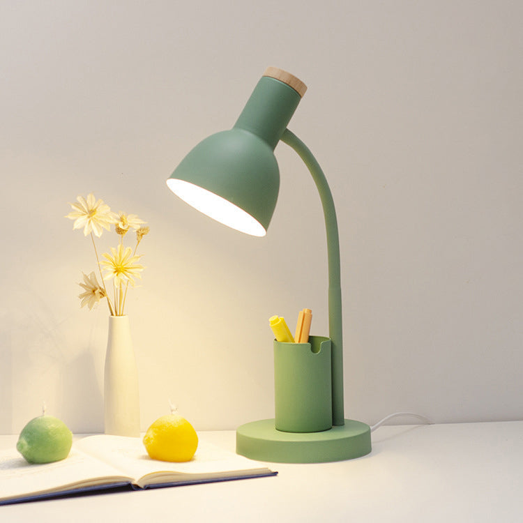 Iron Wood Angle Pen Table Lamp