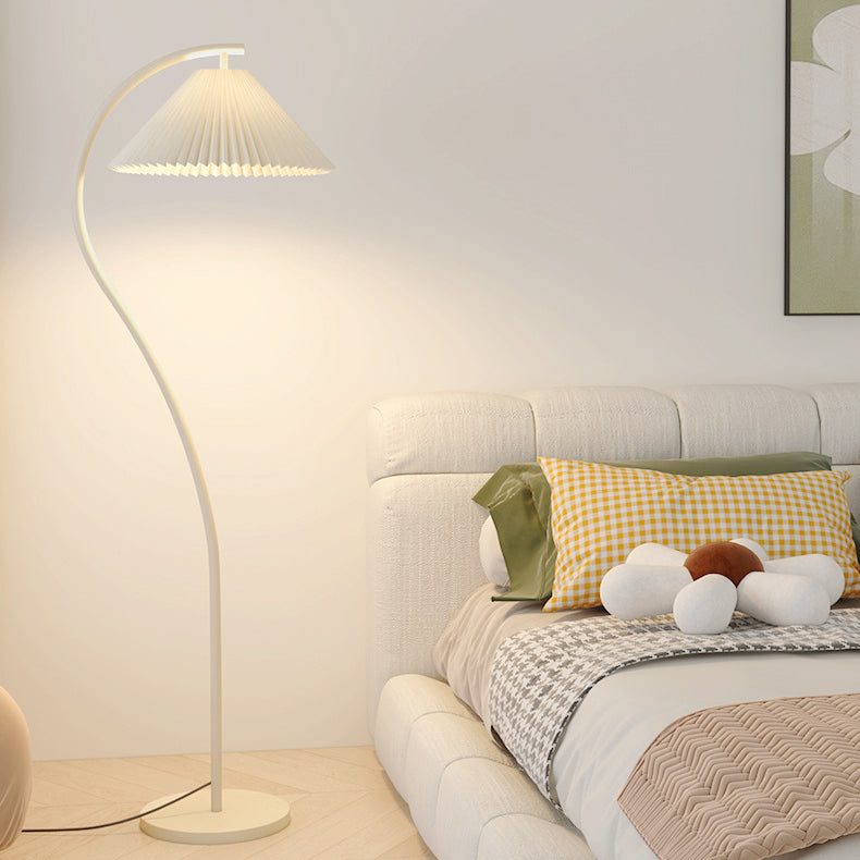 Modern Minimalist Pleated Fabric Floor Lamp