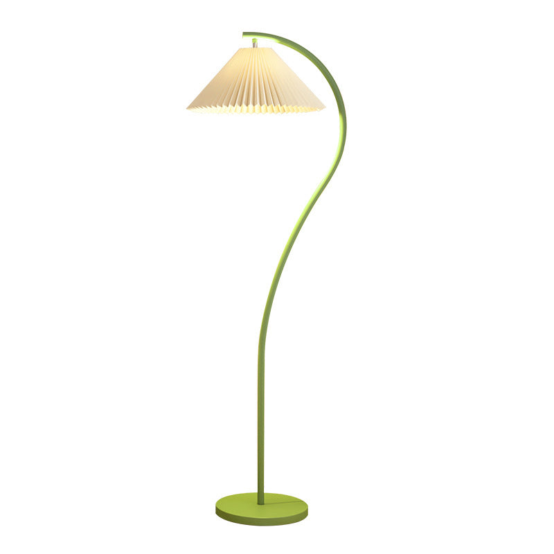 Modern Minimalist Pleated Fabric Floor Lamp