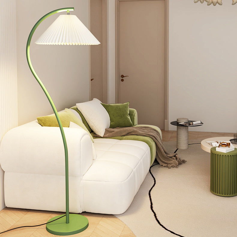 Modern Minimalist Pleated Fabric Floor Lamp