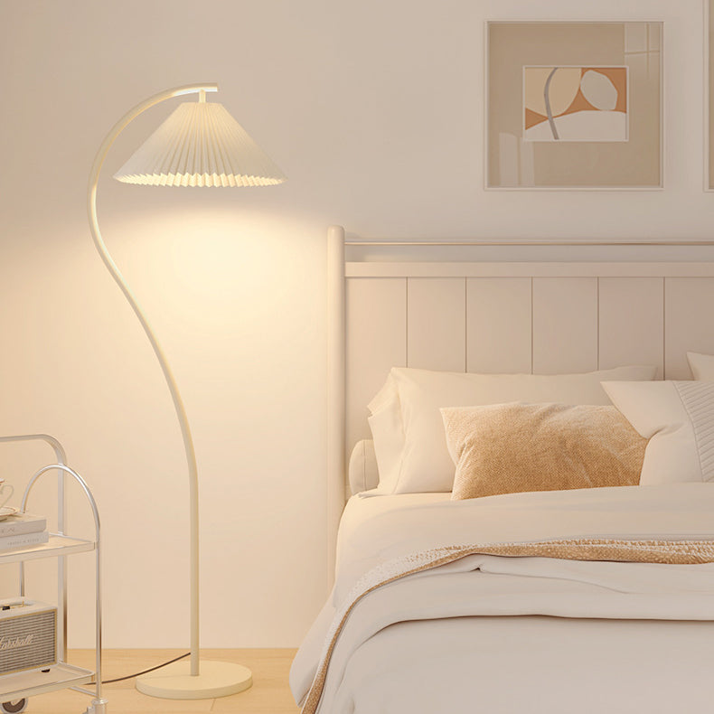 Modern Minimalist Pleated Fabric Floor Lamp