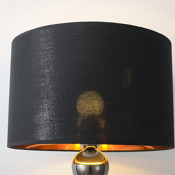 Drum Shape Beaded Column Table Lamp