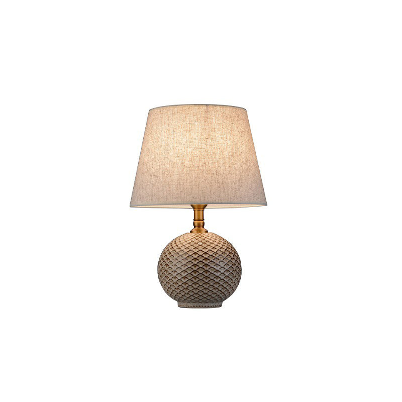 Round Drum Shape Ceramic Table Lamp