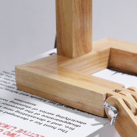 Transformable Robot Wood Fabric Table Lamp