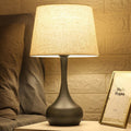 Teardrop Drum Shape Fabric Table Lamp