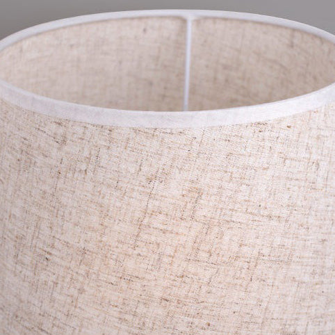Teardrop Drum Shape Fabric Table Lamp