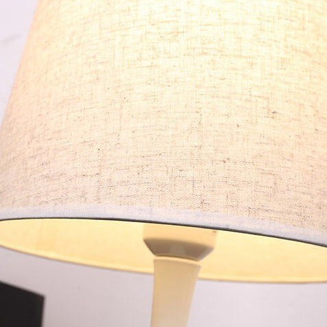 Teardrop Drum Shape Fabric Table Lamp