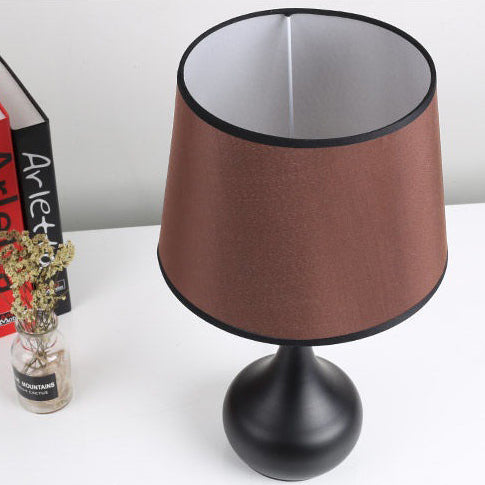 Teardrop Drum Shape Fabric Table Lamp