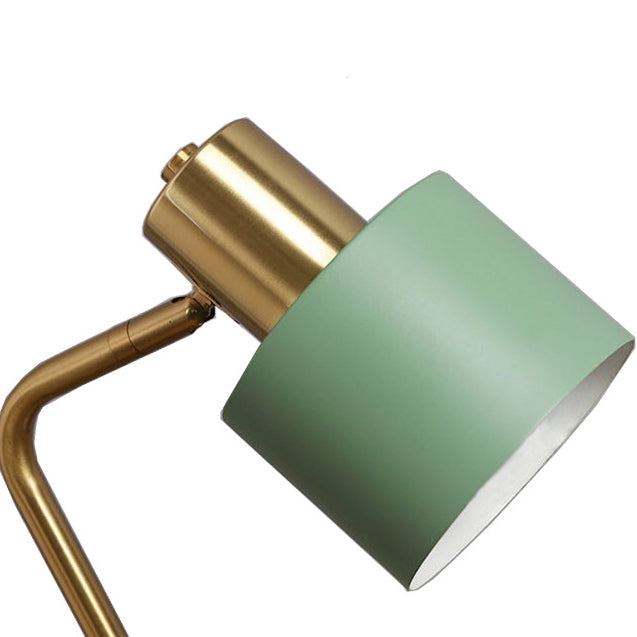 Iron Angle Drum Shape Table Lamp