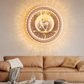 Round Fortune Deer Ginkgo Wall Lamp