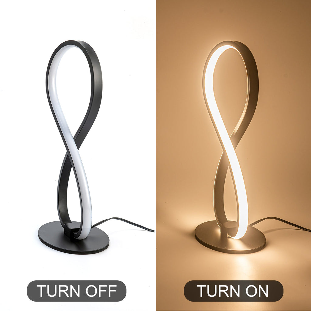 Shape Aluminum Silicone Living Table Lamp