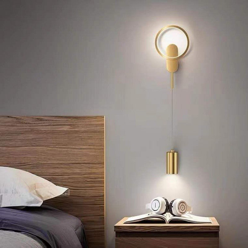 Iron Cylinder Shape Living Wall Lamp