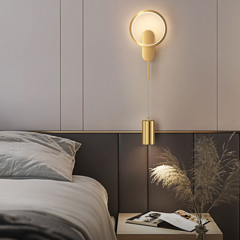 Iron Cylinder Shape Living Wall Lamp