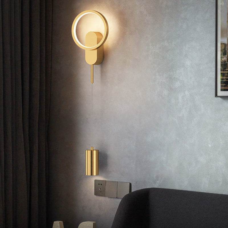 Iron Cylinder Shape Living Wall Lamp
