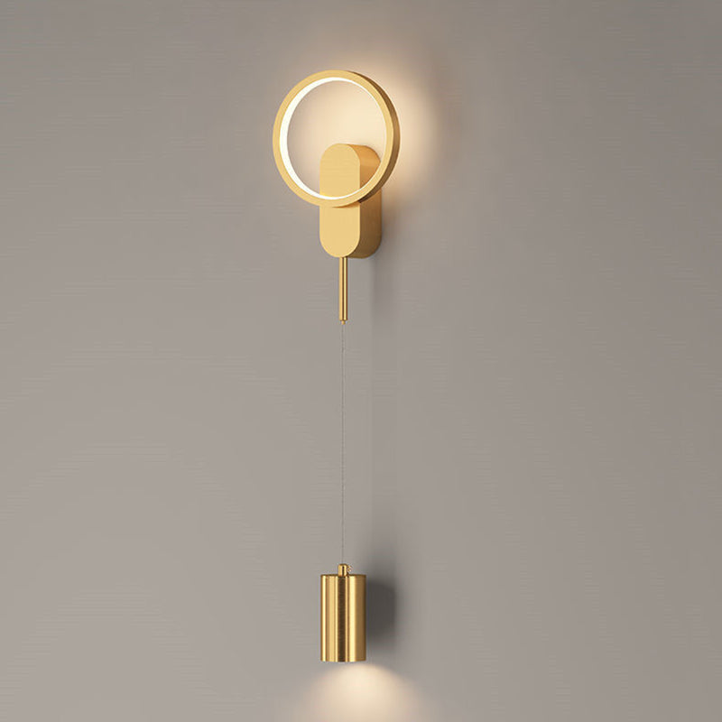 Iron Cylinder Shape Living Wall Lamp